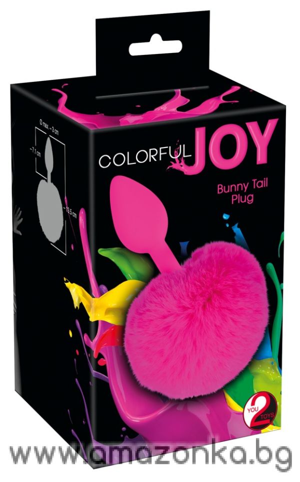 Butt Plug "Colorful Joy Bunny Tail"