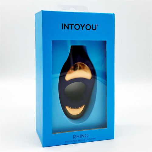 INTOYOU DELUXE Rhino Vibrating Ring Impedance Function 2 Piston Motors USB Violet