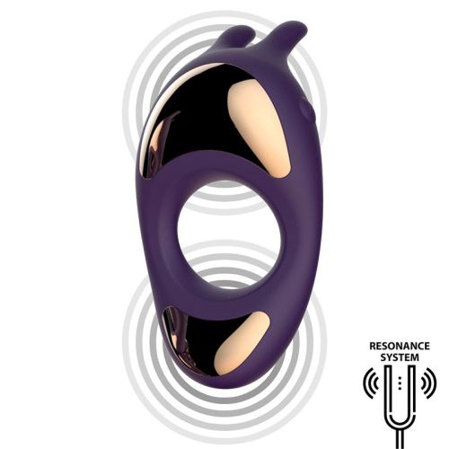 INTOYOU DELUXE Rhino Vibrating Ring Impedance Function 2 Piston Motors USB Violet