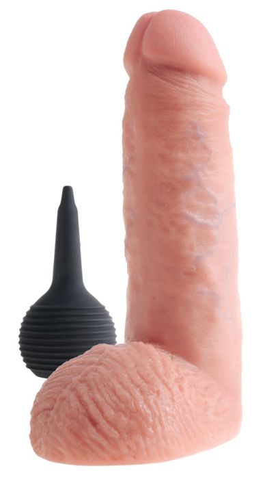  King Cock 8" Squirting Cock with Balls 