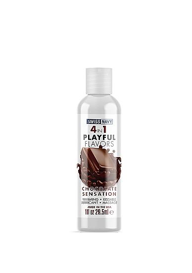 Playful 4 in 1 Lubricant with Chocolate Sensation Flavor - 30ml 