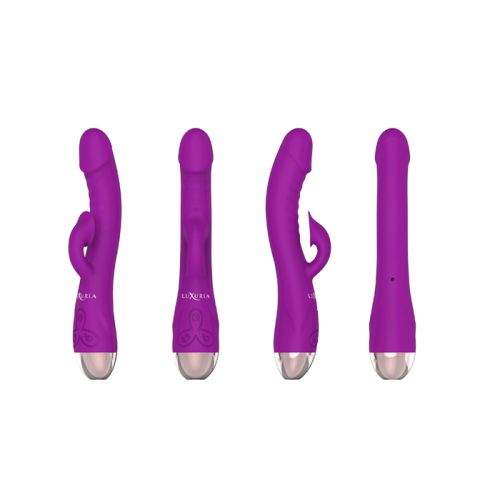 G-spot Rabbit Vibrator with Heating&Vacuum Suction (Purple)