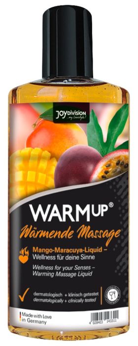 Масажна течност - WARMup с манго и маракуя