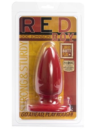 Голям червен анален плъг Red Boy 