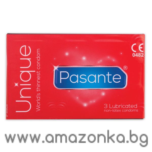 Pasante Unique Latexfree Condoms 3pcs 