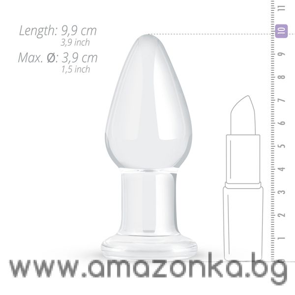 Clear Glass Buttplug 