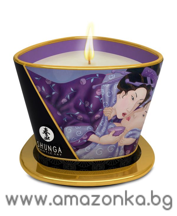 &quot;Shunga&quot; Масажна свещ с аромат на екзотични плодове – Massage Candle Exotic Fruit 170ml