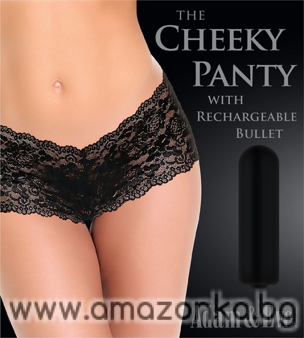 A&E CHEEKY PANTY WITH BULLET BLACK
