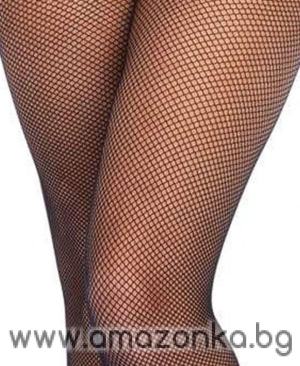 Leg Avenue, Low rise lace top micro net tights.