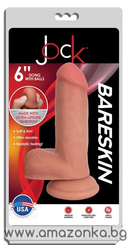 Realistic Dildo with Suction Cup and Scrotum
