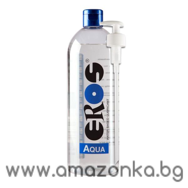Лубрикант на водна основа с помпа.EROS Lub Aqua Bottele with Dispenser 1000 ml