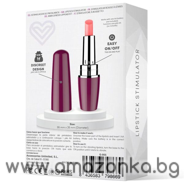 LATETOBED Viblips Lipstick Stimulator Purple