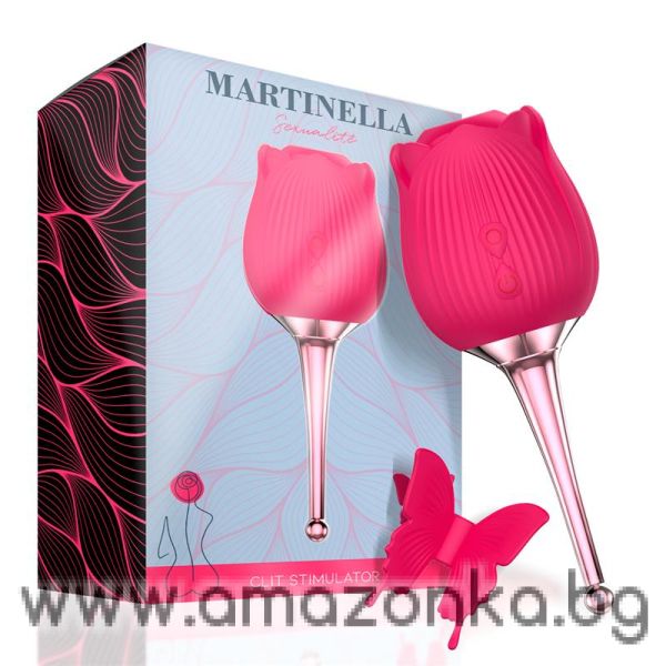 Martinella Clitoris Sucker with Point Vibrator Rosé Rose Gold