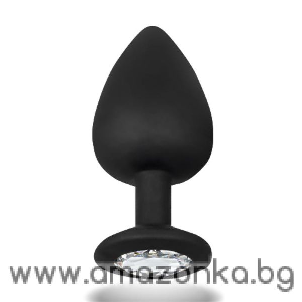 AFTERDARK Sparkly Butt Plug Silicone Size M 8 cm x 3.5 cm