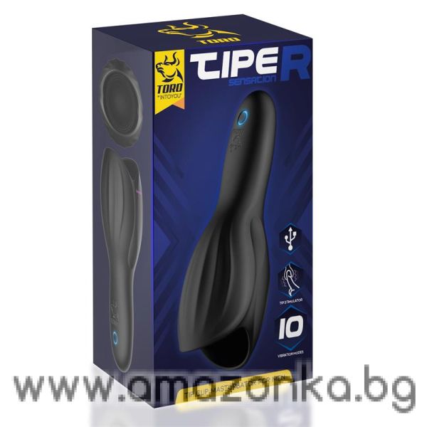 TORO Tiper Tip Cup Masturbator for Men Silicone USB