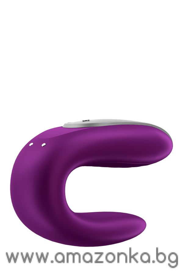 SATISFYER Double Fun Vibe for Couples with APP and Remote Control Violet