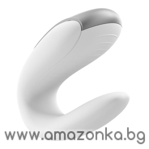 SATISFYER Double Fun Couple Vibe with APP and Remote Control White