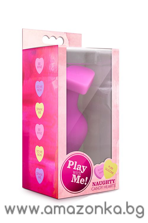 PLAY WITH ME CANDY HEART BE MINE PINK