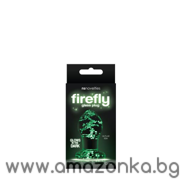 FIREFLY GLASS PLUG SMALL CLEAR