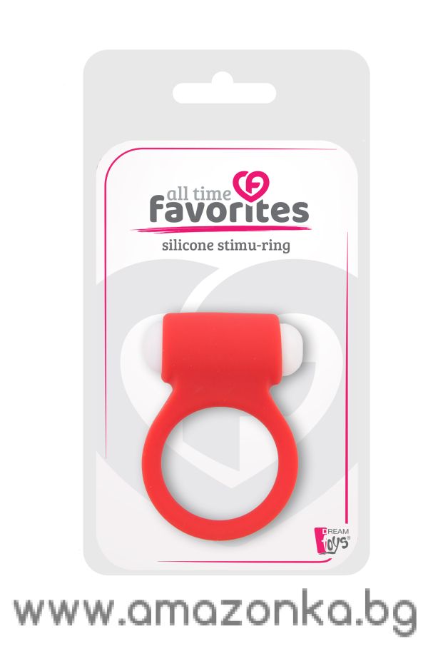 ALL TIME FAVOURITES SILICONE STIMU RING 3 RED