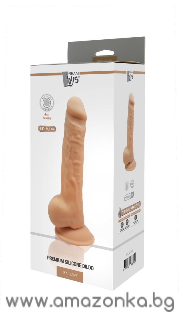 REAL LOVE DILDO 9.5INCH FLESH