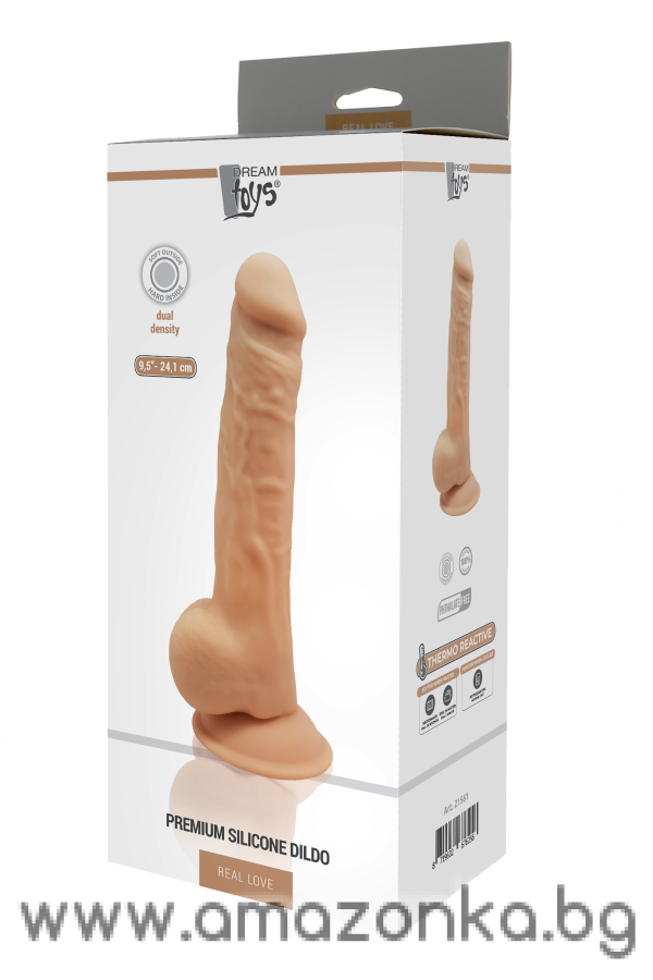 REAL LOVE DILDO 9.5INCH FLESH