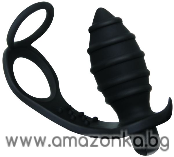 ZERO TOLERANCE RECHARGEABLE COCKRING & ANAL VIBE BLACK