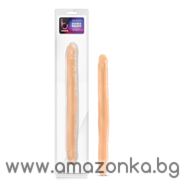 B YOURS 16INCH DOUBLE DILDO BEIGE