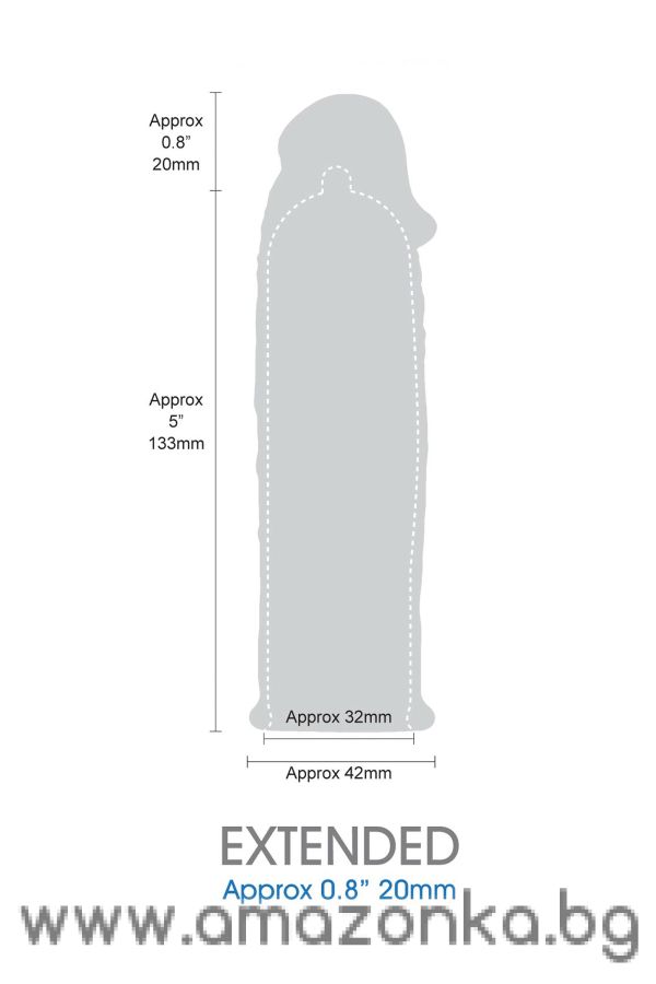 LENGTH EXTENDER SLEEVE 6INCH BLACK