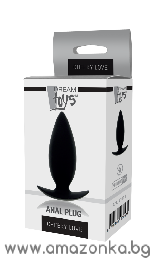 CHEEKY LOVE ANAL PLUG SMALL BLACK