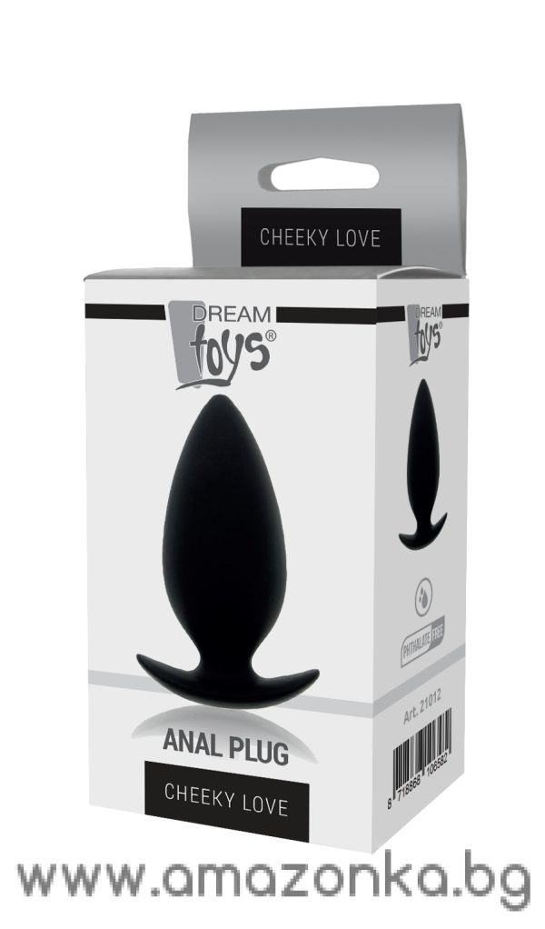 CHEEKY LOVE ANAL PLUG MEDIUM BLACK