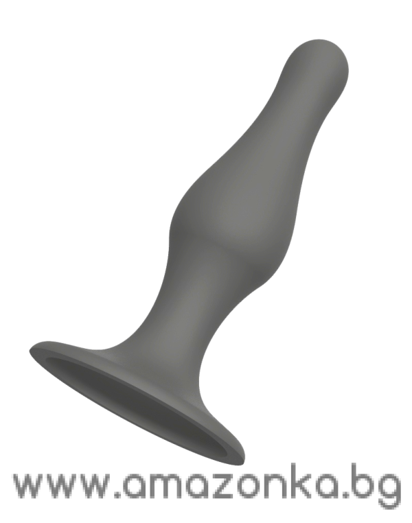CHEEKY LOVE GREY PLUG WITH SUCTION CUP