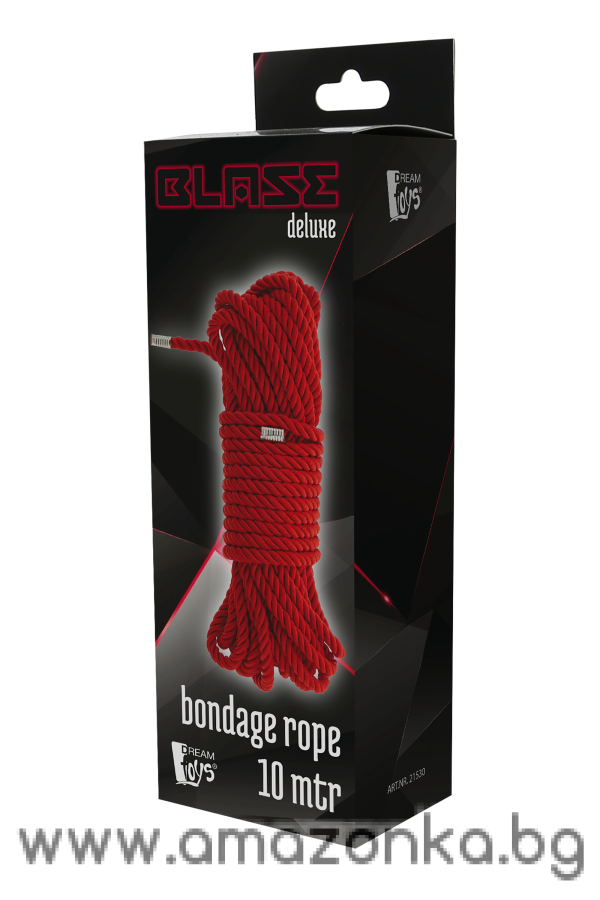 BLAZE DELUXE BONDAGE ROPE 10M RED