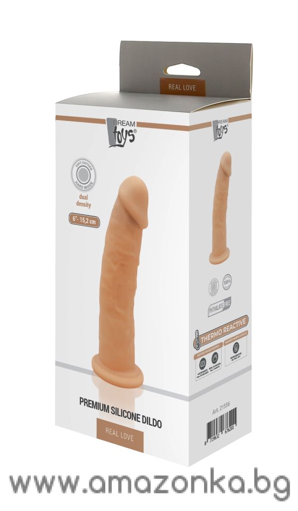 REAL LOVE DILDO 6INCH FLESH