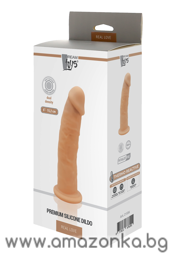 REAL LOVE DILDO 6INCH FLESH