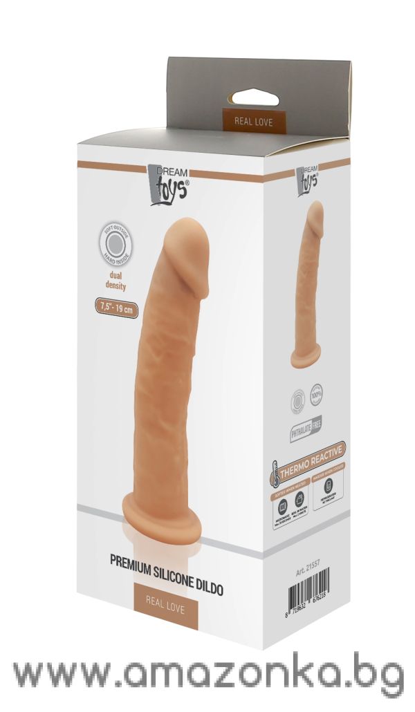 REAL LOVE DILDO 7.5INCH FLESH