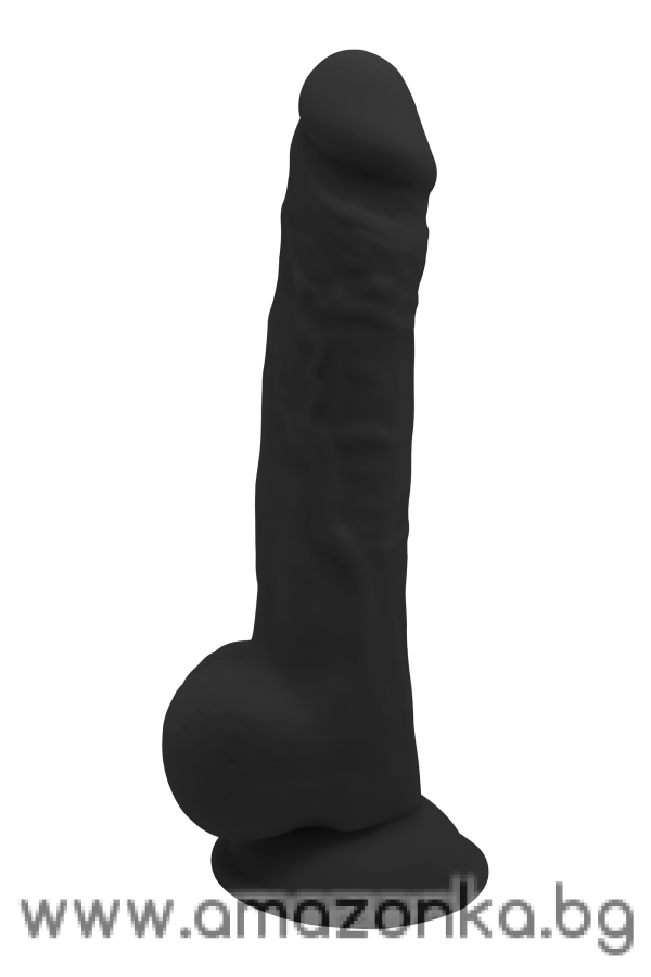REAL LOVE DILDO 9.5INCH BLACK