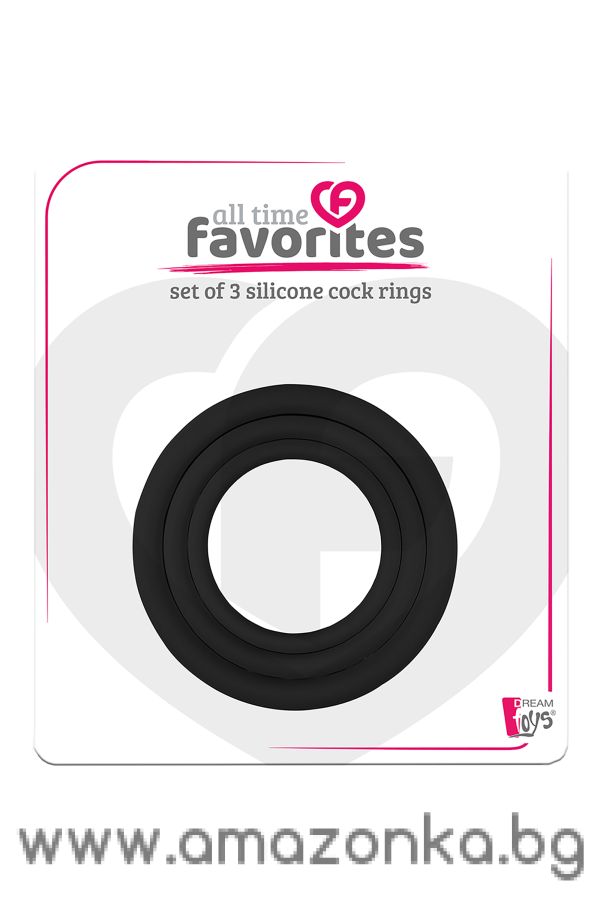 ALL TIME FAVORITES 3 SILICONE COCKRINGS