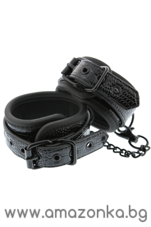 BLAZE ANKLE CUFF CROCO BLACK