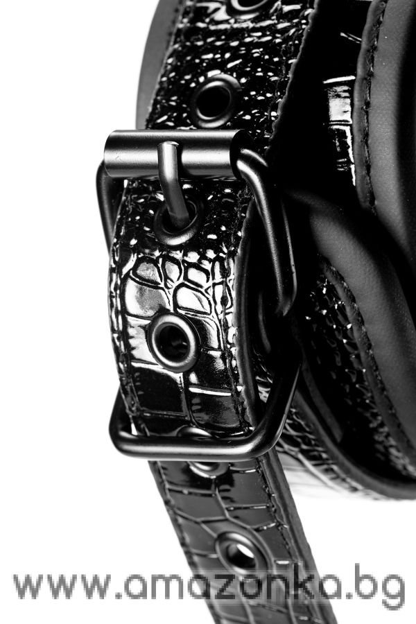 BLAZE ANKLE CUFF CROCO BLACK