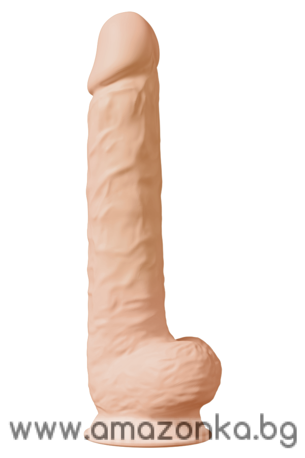 REAL LOVE DUAL DENSITY XXL DILDO 15INCH FLESH