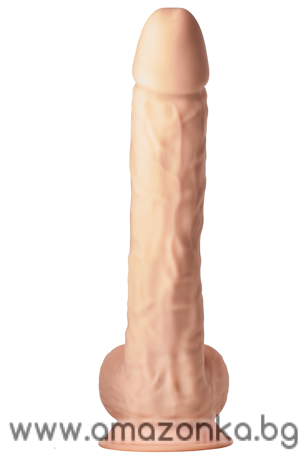 REAL LOVE DUAL DENSITY XXL DILDO 15INCH FLESH