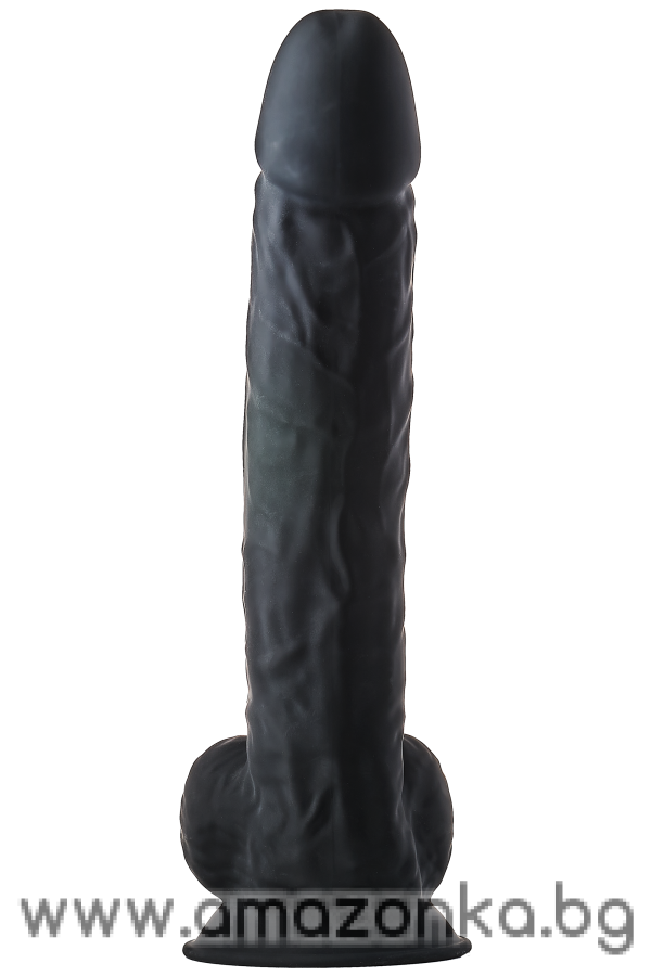 REAL LOVE DUAL DENSITY XXL DILDO 15INCH Black