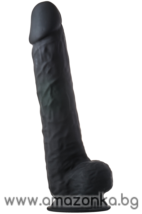 REAL LOVE DUAL DENSITY XXL DILDO 15INCH Black