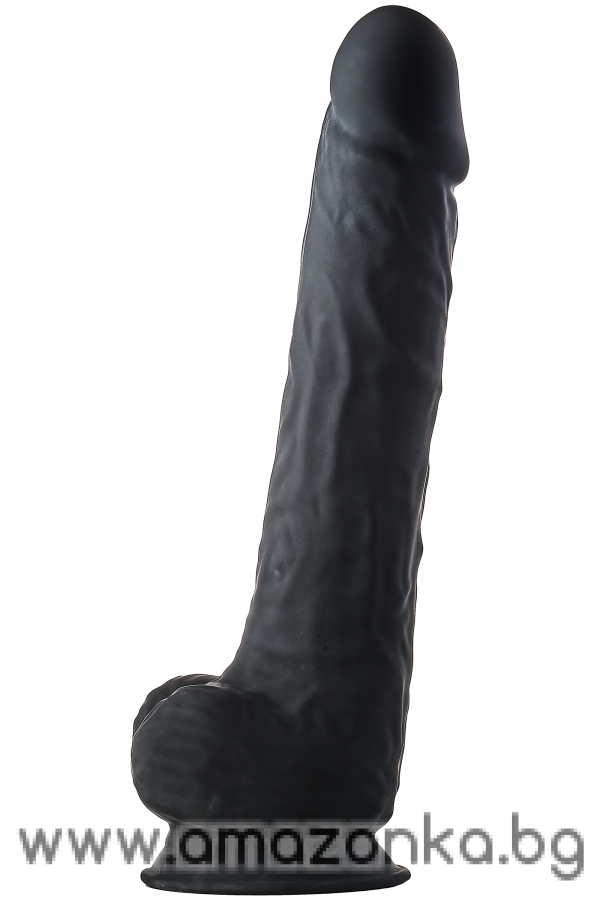 REAL LOVE DUAL DENSITY XXL DILDO 15INCH Black