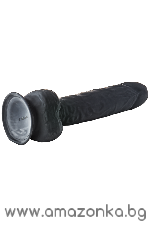 REAL LOVE DUAL DENSITY XXL DILDO 15INCH Black