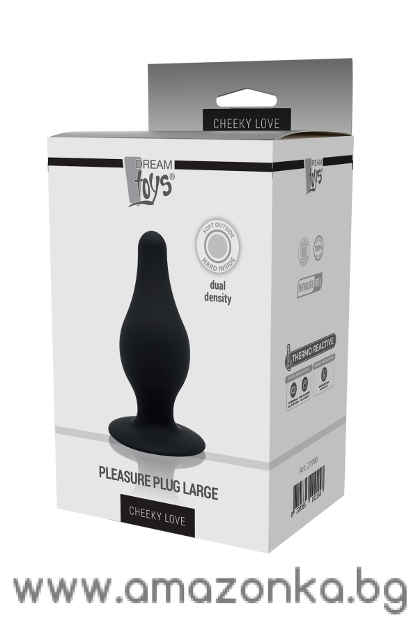 CHEEKY LOVE DUAL DENSITY PLEASURE PLUG L BLACK