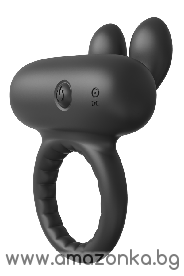 RAMROD RABBIT VIBRATING COCKRING BLACK