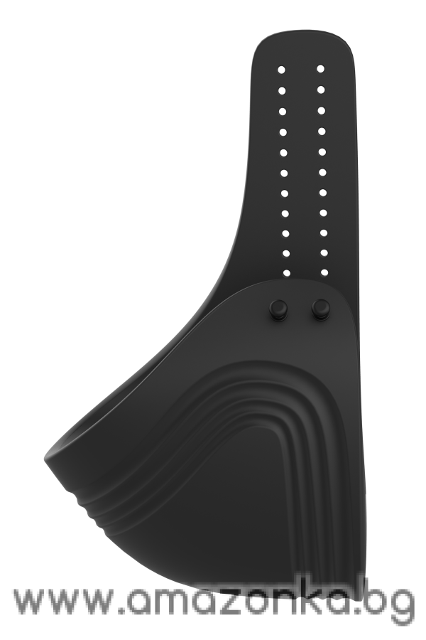 RAMROD ADJUSTABLE VIBRATING COCKRING WITH REMOTE BLACK