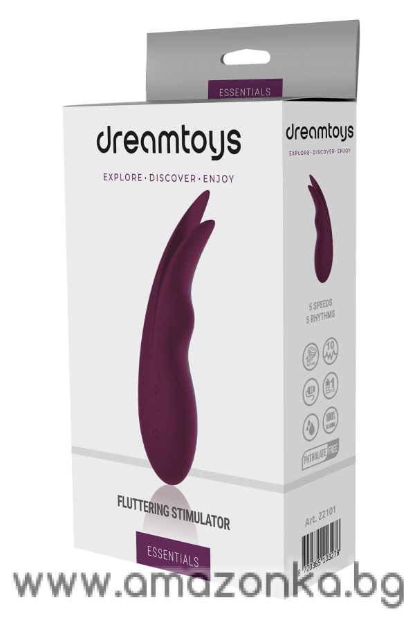 ESSENTIALS FLUTTERING STIMULATOR PURPLE